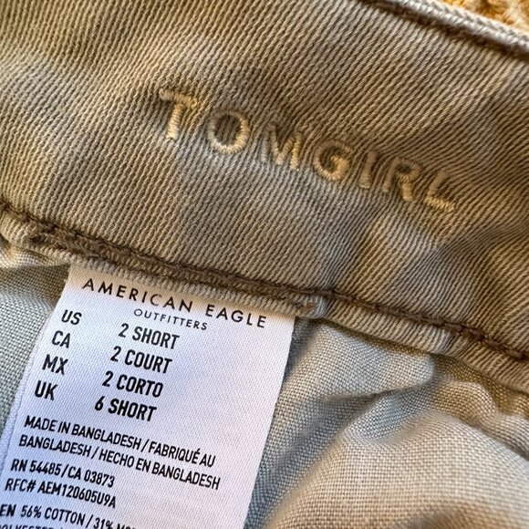 American Eagle Outfitters Tomgirl Super Stretch Pants - 2 Short, Sage Green - Picture 7 of 10